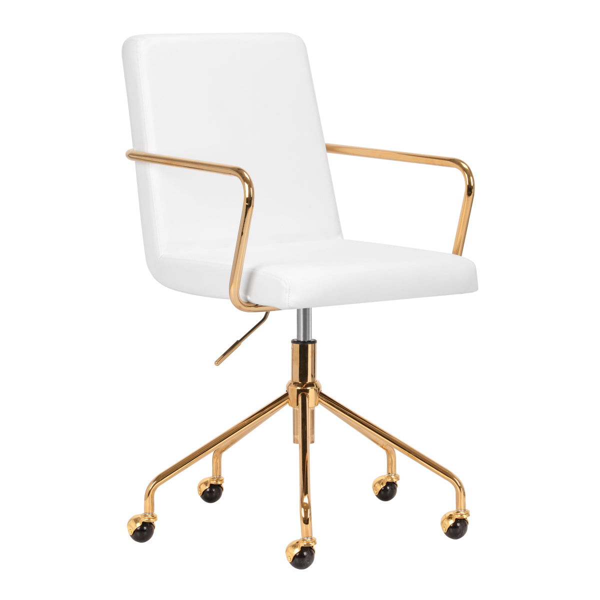 Cosmetic chair QS-OF211G gold white