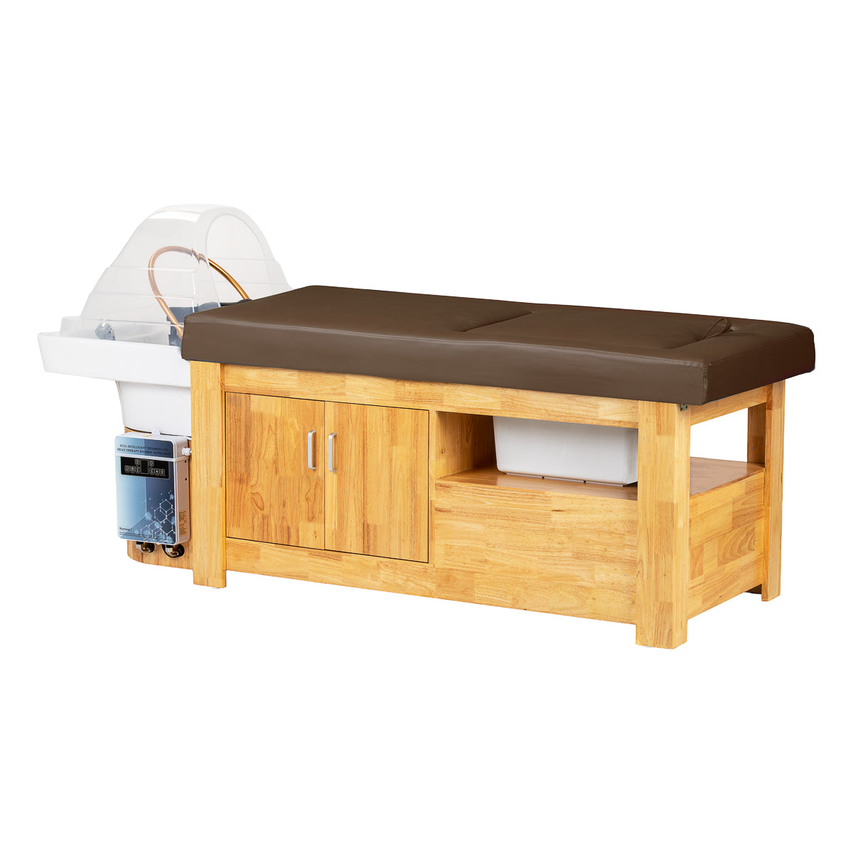 Gabbiano Head Spa Bali hair washing bed brown