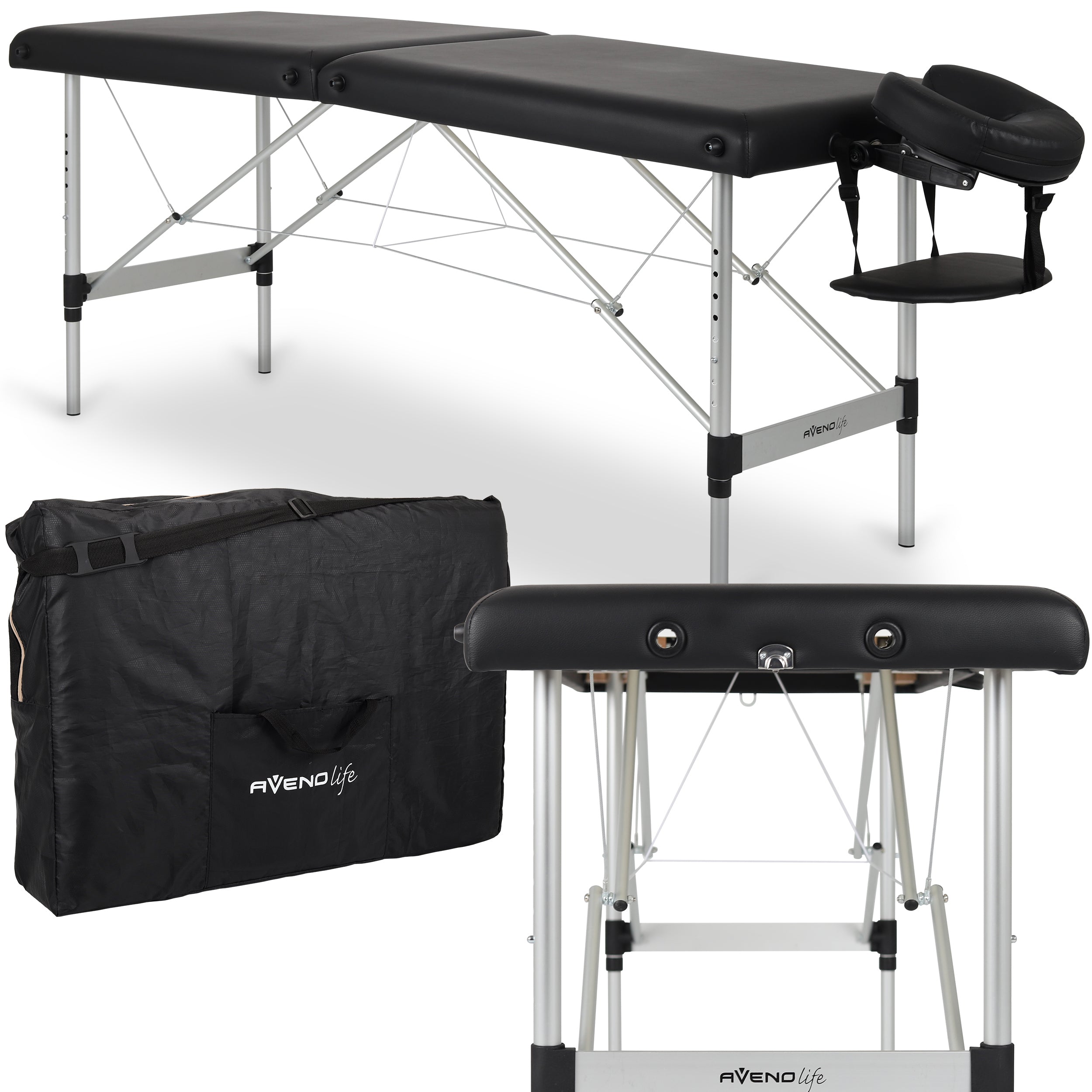 Portable massage table Nina Comfy Base K515 Black