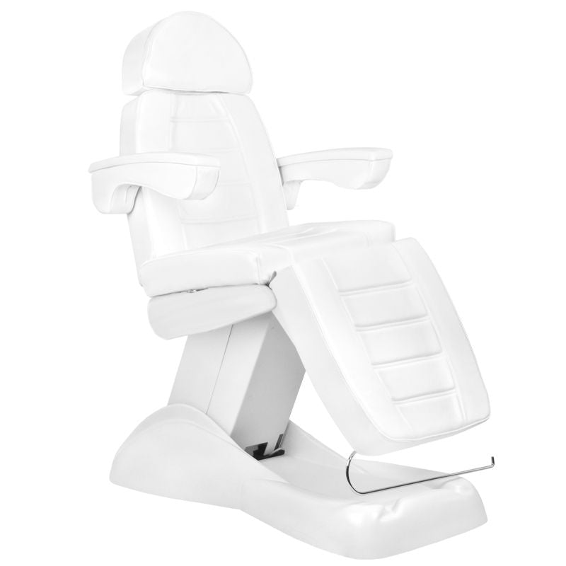 Electric cosmetic chair lux 4m white with a cradle