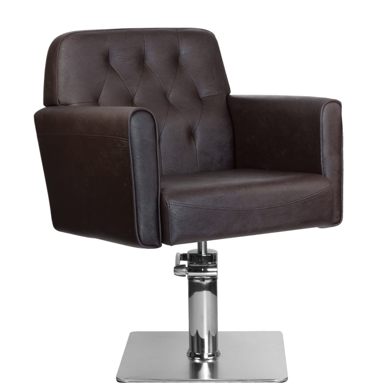 Gabbiano hamburg brown hairdressing chair