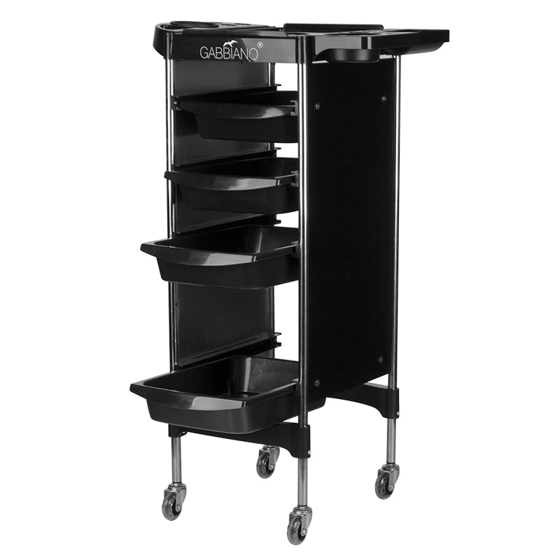 Gabbiano hairdressing trolley fx11-2 black