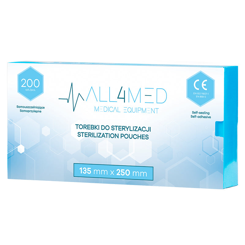 All4med Autoclavable bags 135mm x 250mm 200pcs