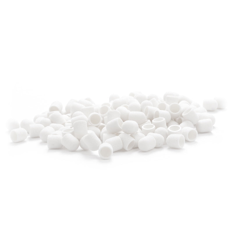 Exo Abrasive cap 10mm / 220 100 pcs.hard cap white