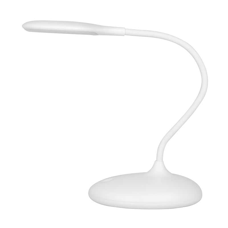Ring led lamp snake on the desk white