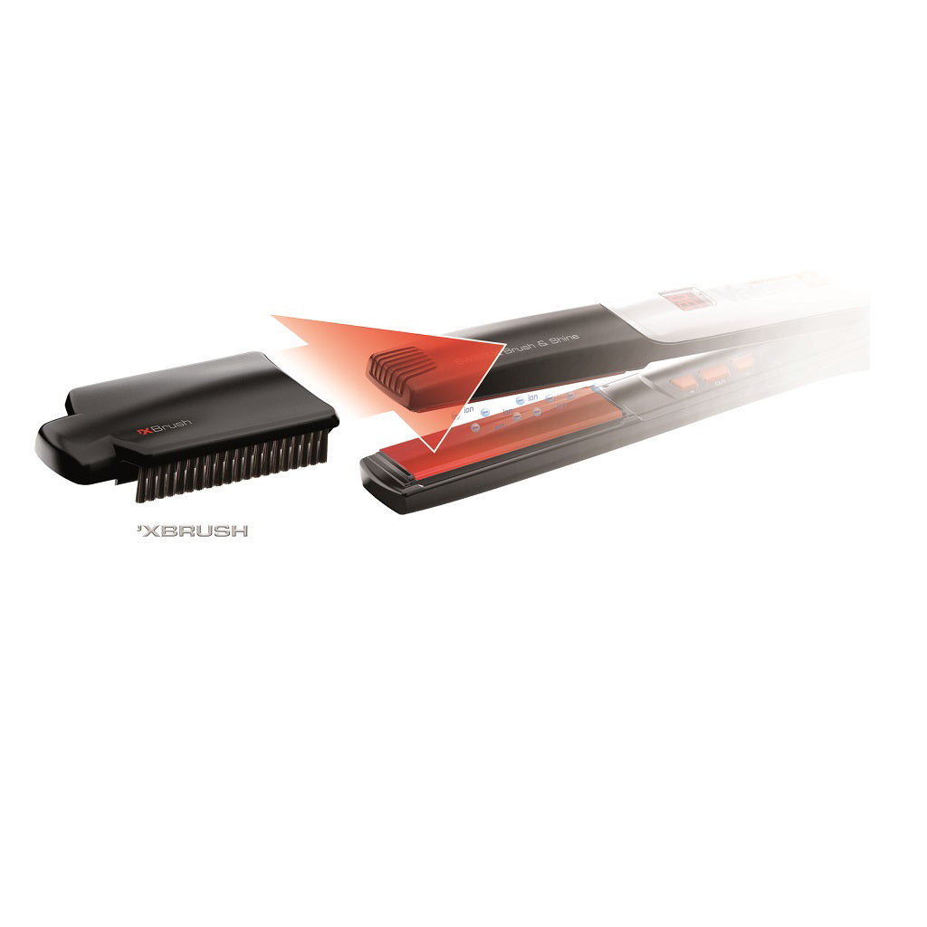 Valera swiss'x agility shine & brush straightener