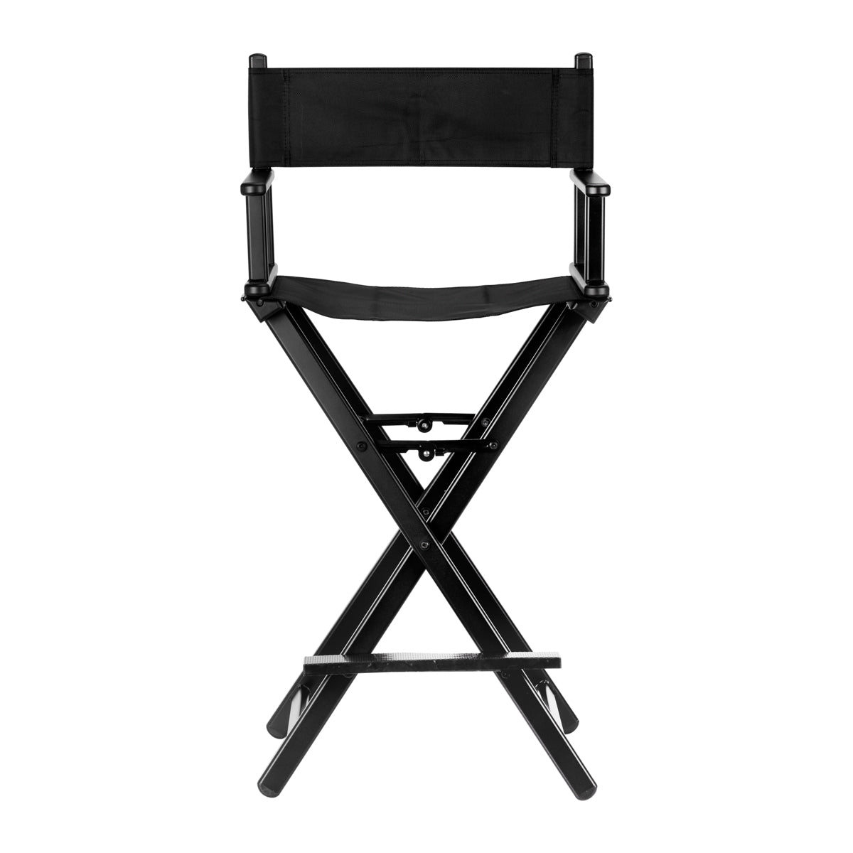 Black aluminum make-up chair