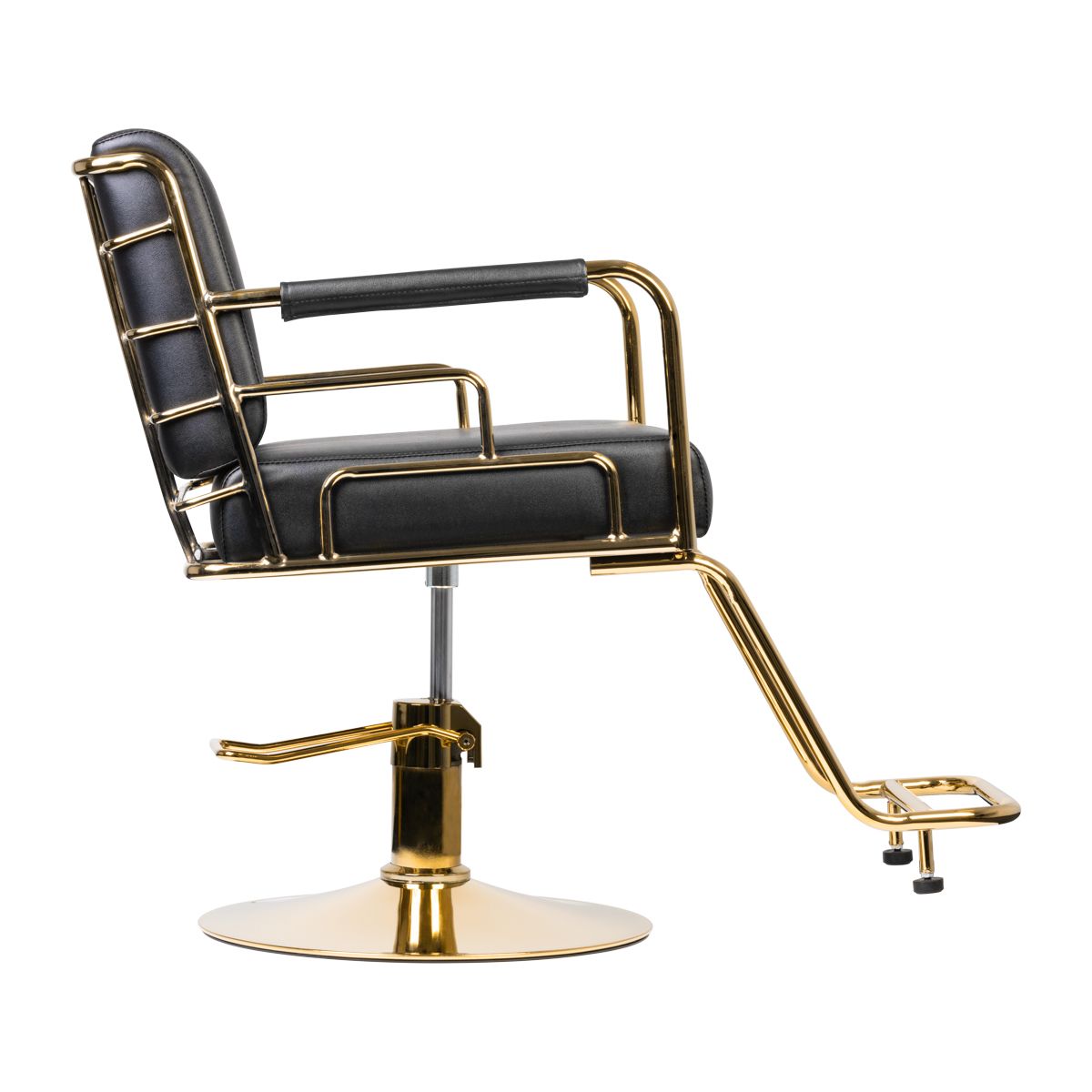 GABBIANO HAIRDRESSING CHAIR PRATO GOLD - BLACK