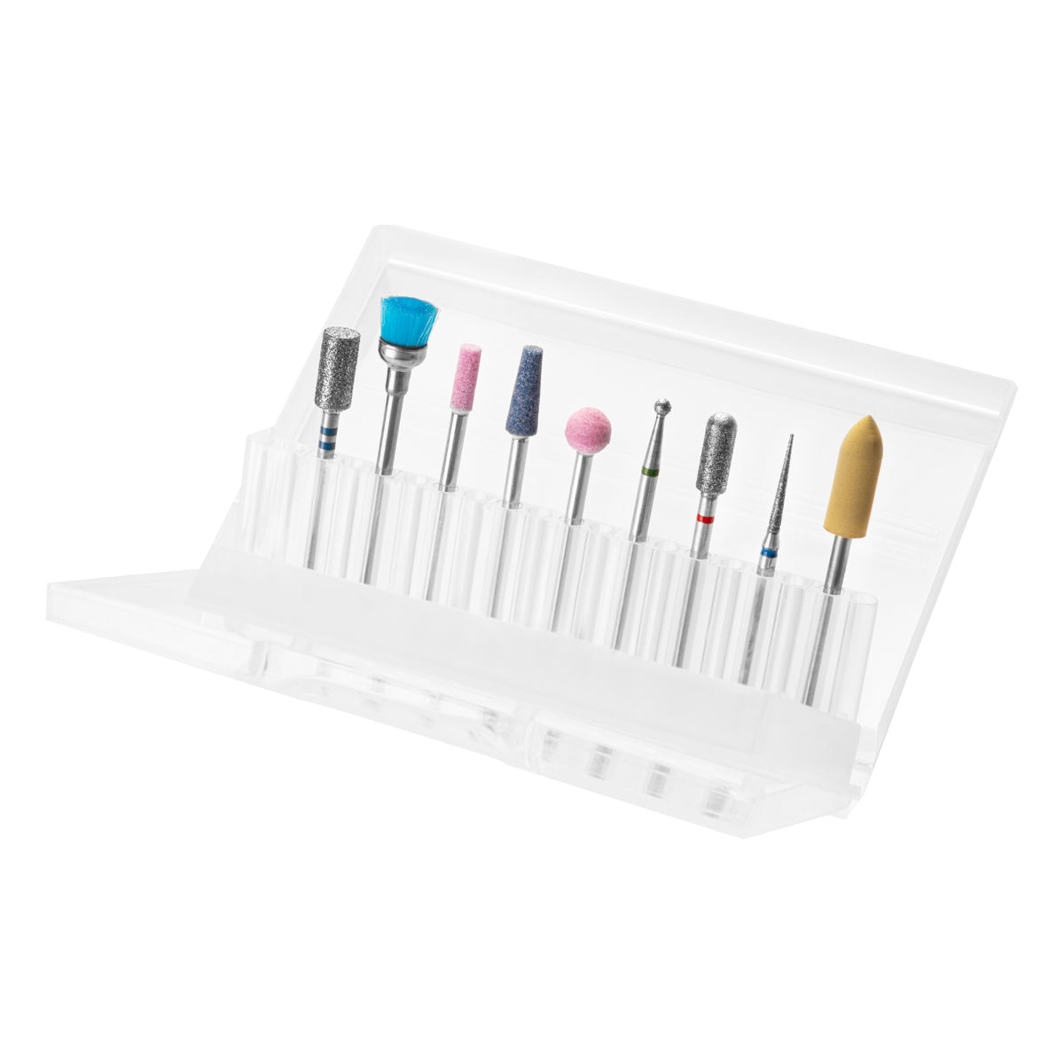 SET OF NAIL DRILL BITS MIX 9 PCS.