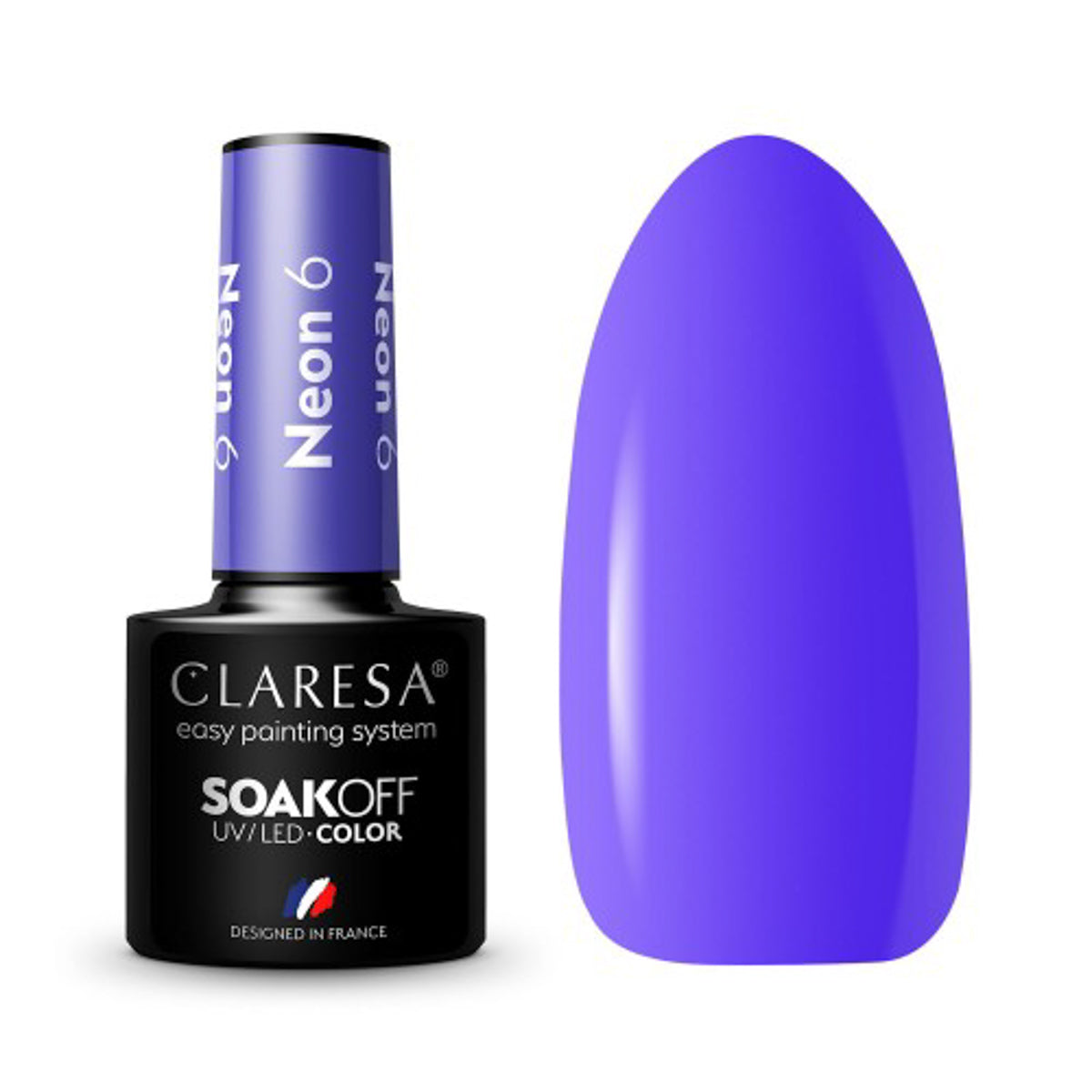 CLARESA Hybrid nail polish NEON 6 -5g