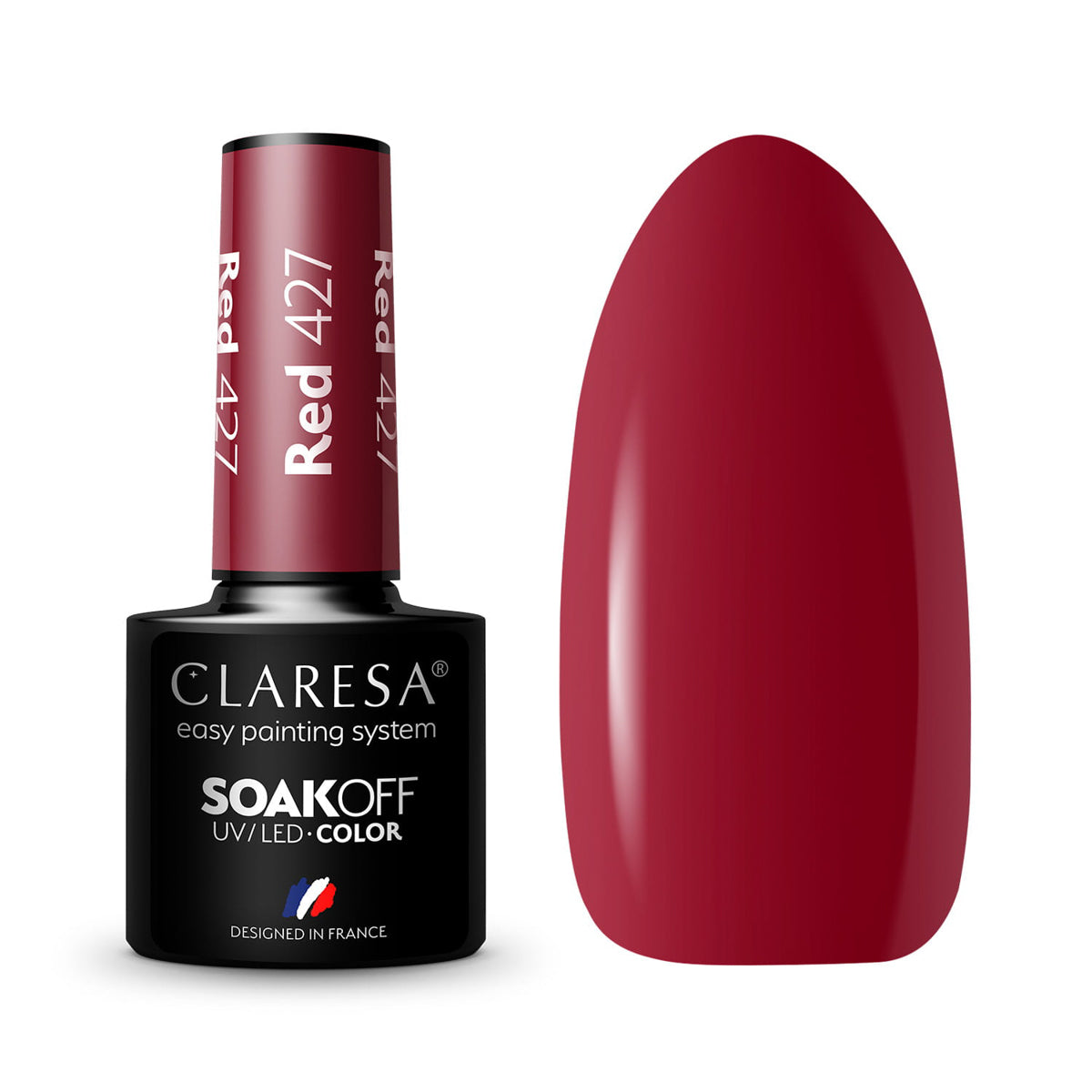 CLARESA Hybrid nail polish RED 427 -5g