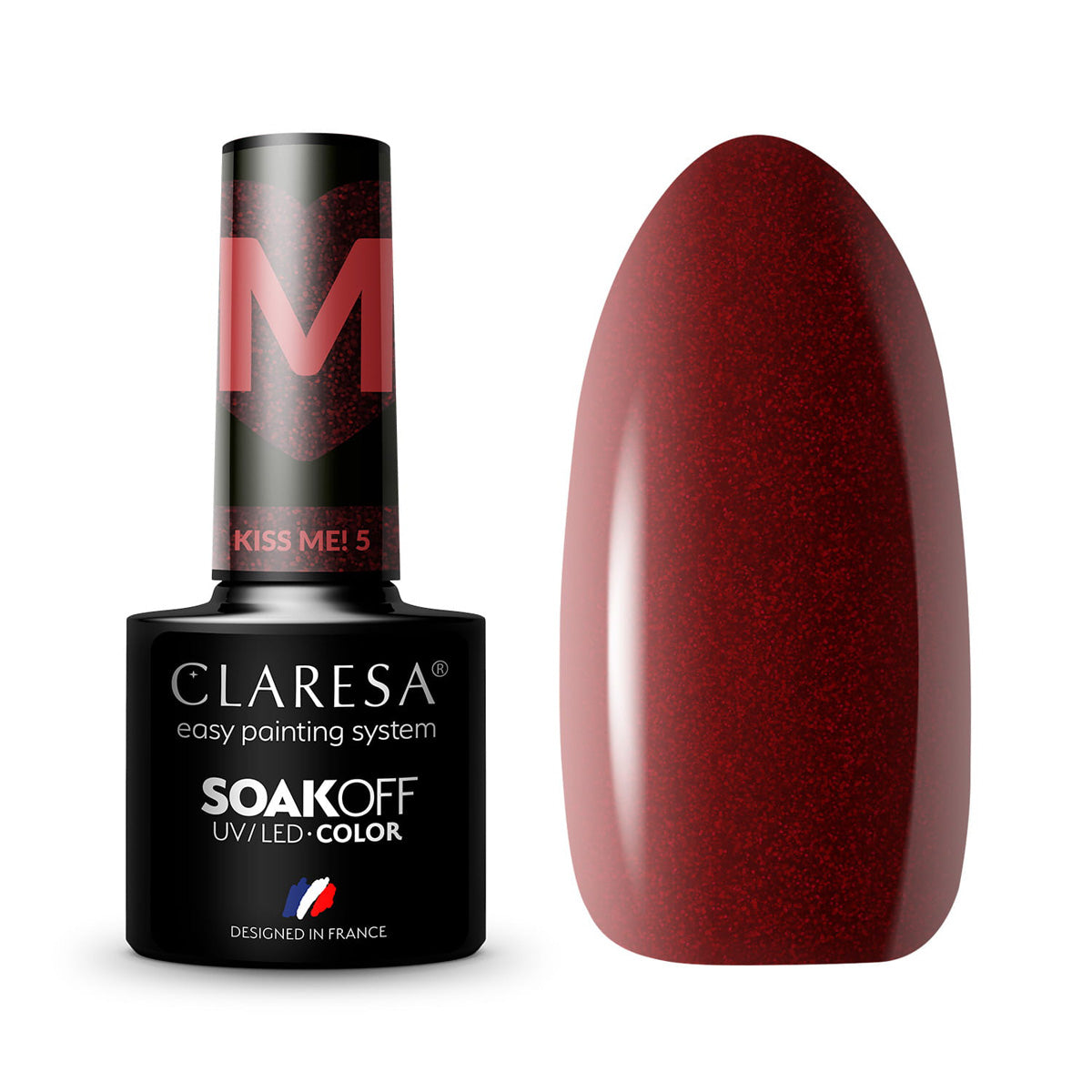 CLARESA hybrid polish Kiss Me! 5 -5g
