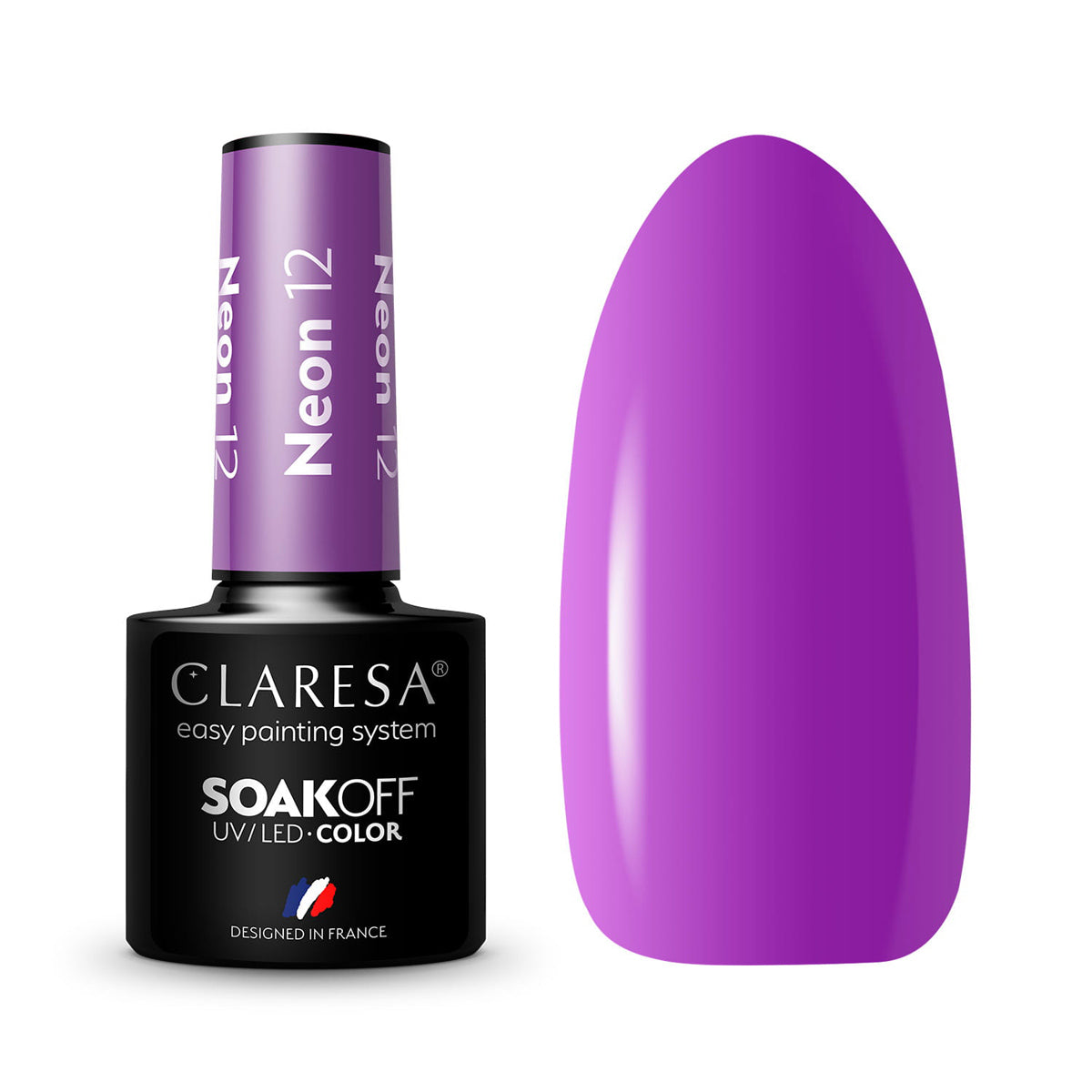CLARESA Hybrid nail polish NEON 12 -5g