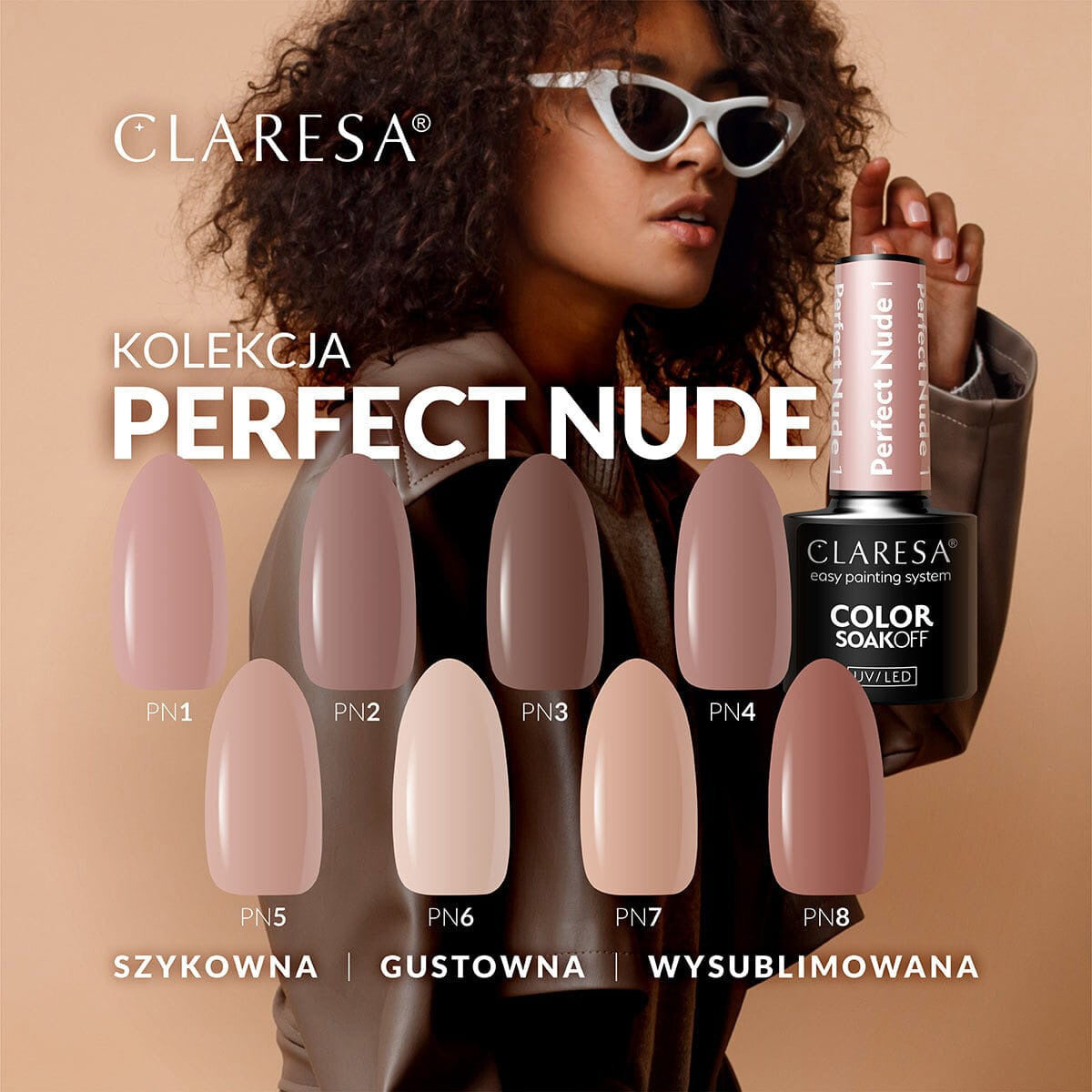 CLARESA Hybrid nail polish PERFECT NUDE 7 -5g